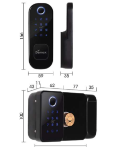 KHÓA CỬA CỔNG SẮT CHỐNG NƯỚC DEMAX SL602WP-APP - 13