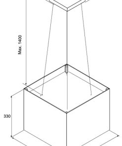 Máy hút khói khử mùi treo độc lập MALLOCA CONCRETE K-400BR