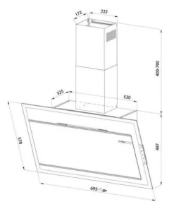 MÁY HÚT MÙI EUROSUN EH - 70CN78B - 43