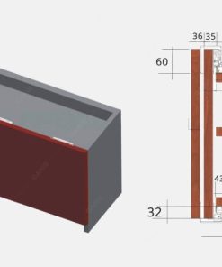 RAY TRƯỢT CỬA LÙA TREO GARIS GR69 - 9