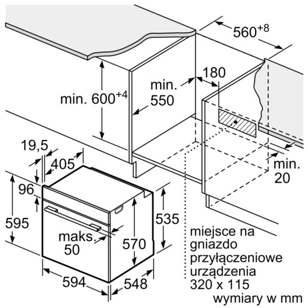 LÒ NƯỚNG ÂM TỦ BOSCH HMH HBA534BS0A SERIES 4