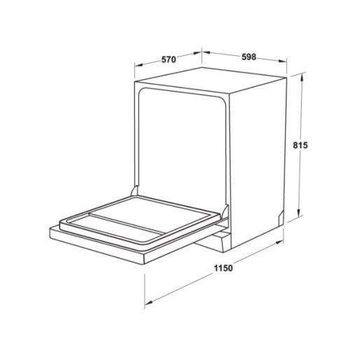 Máy rửa chén bán âm Hafele HDW-SI60AB 538.21.320 - 3