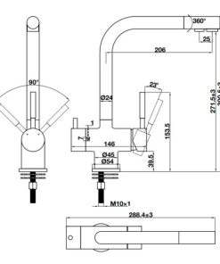 Vòi rửa chén Hafele HT21-CH2F271 577.55.210 - 9