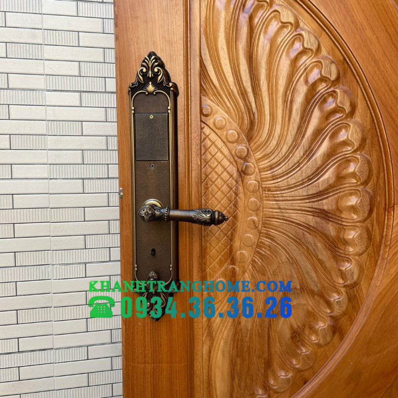 KHÓA VÂN TAY ĐẠI SẢNH KASSLER KL-959GR ( VÀNG ĐEN) - CHỐNG MƯA - 14 Kassler KL-959 GR