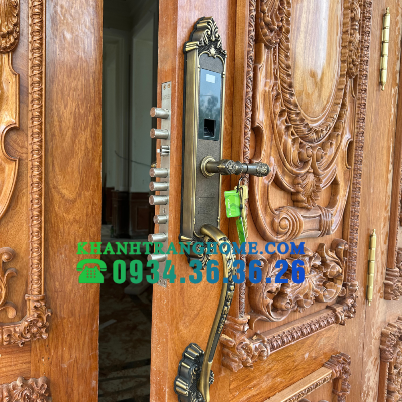 KHÓA VÂN TAY TÂN CỔ VÂN TAY KASSLER KL-969GR - CHỐNG MƯA - 16 KHÓA VÂN TAY TÂN CỔ KASSLER KL-959C