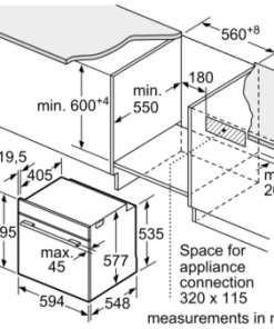LÒ NƯỚNG BOSCH HBG633BS1 SERI 8 MADE IN GERMANY - 13
