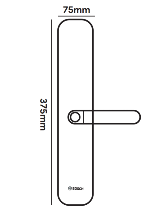 Khóa cửa vân tay Bosch ID60 EU - 3