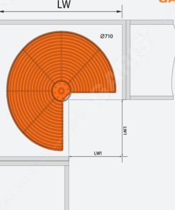 Giá xoay inox nan GARIS GS05.80C - 9