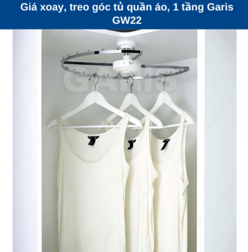 GIÁ XOAY, TREO GÓC TỦ QUẦN ÁO GARIS GW22 - 3