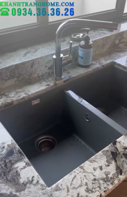 CHẬU RỬA CHÉN BÁT KONOX GRANITE VELOCI 760D - 13