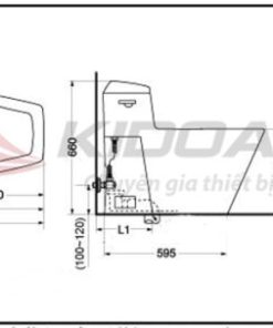 Bồn cầu 1 khối TOTO CW310B#HG - 5