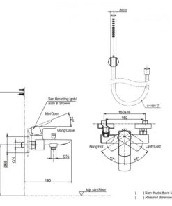 Bộ trộn nóng lạnh TOTO TBG02302V - 5
