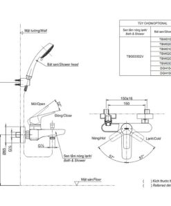 Bộ trộn nóng lạnh TOTO TBG03302V - 5