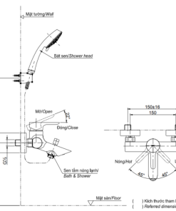 Bộ trộn nóng lạnh TOTO TBS01302V - 6 Bộ trộn nóng lạnh TOTO TBS01302V - 5