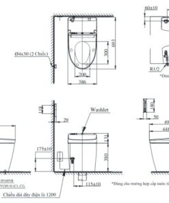 Bồn cầu điện tử TOTO NEOREST CS988VT/TCF9575Z/T53P100VR - 9 Bồn cầu điện tử TOTO NEOREST CS988VT/TCF9575Z/T53P100VR - 8