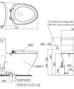 BỒN CẦU TOTO MS887CRW12 ( MS887CRW12 ) - 7 BỒN CẦU TOTO MS887CRW12 ( MS887CRW12 ) - 6