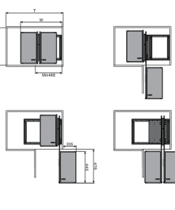 Kệ liên hoàn âm tủ nan dẹt đáy MELAMINE (GM-90A) Grob - 9