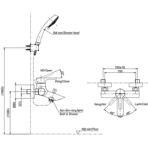 Sen tắm nóng lạnh TOTO TBS01302V/DGH104ZR - 3