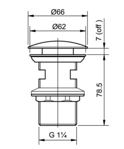 Bộ xả nhấn TOTO T6JV6 - 6 Bộ xả nhấn TOTO T6JV6 - 5