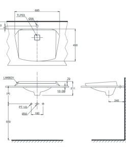 Chậu rửa lavabo TOTO LT682 - 7 Chậu rửa lavabo TOTO LT682 - 6