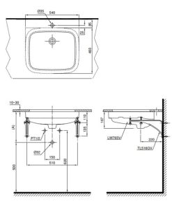 Chậu rửa lavabo âm bàn TOTO LT765 - 7 Chậu rửa lavabo âm bàn TOTO LT765 - 6