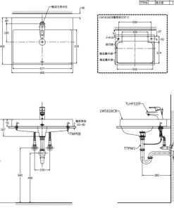 Chậu rửa lavabo đặt bàn TOTO LW1616CB - 7 Chậu rửa lavabo đặt bàn TOTO LW1616CB - 6