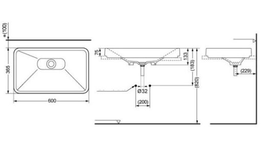 Chậu rửa lavabo đặt bàn TOTO LW171YB - 3