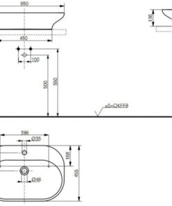 Chậu rửa lavabo đặt bàn TOTO LW180Y - 6