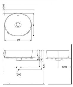 Chậu rửa lavabo đặt bàn TOTO LW760LB - 7 Chậu rửa lavabo đặt bàn TOTO LW760LB - 6
