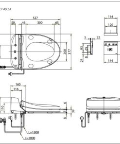 Nắp rửa điện tử TOTO TCF4911A - 7 Nắp rửa điện tử TOTO TCF4911A - 6
