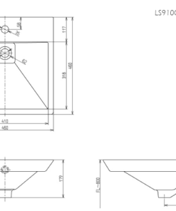 Chậu rửa lavabo đặt bàn TOTO LS910CR - 6