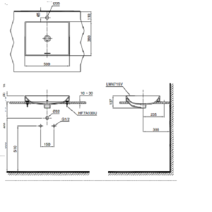 Chậu rửa lavabo đặt bàn cao cấp TOTO LT4715 - 5