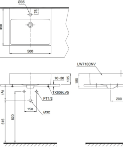 Chậu rửa lavabo đặt bàn TOTO LT710CTRM - 6