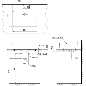 Chậu rửa lavabo đặt bàn TOTO LT710CTRM - 5