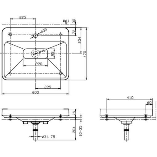 Chậu rửa lavabo đặt bàn TOTO LW170YB - 3