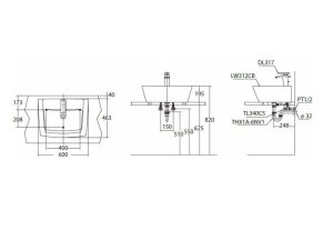 Chậu rửa lavabo đặt bàn TOTO LW312CB#HN - 5