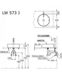 Chậu rửa lavabo đặt bàn TOTO LW573JW/F - 7 Chậu rửa lavabo đặt bàn TOTO LW573JW/F - 6