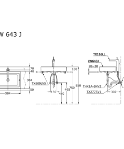 Chậu rửa lavabo đặt bàn TOTO LW643JW/F - 7 Chậu rửa lavabo đặt bàn TOTO LW643JW/F - 6