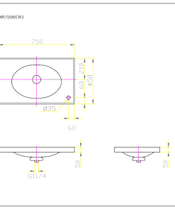 Chậu rửa lavabo đặt bàn TOTO MR720ECR1 - 6 Chậu rửa lavabo đặt bàn TOTO MR720ECR1 - 5