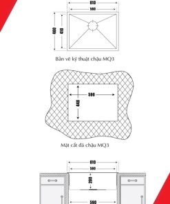 CHẬU RỬA CHÉN CARYSIL INOX IA-MQ3 - 6 CARYSIL INOX IA-MQ3