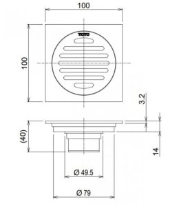 Ga thoát sàn TOTO TVBA407 - 5