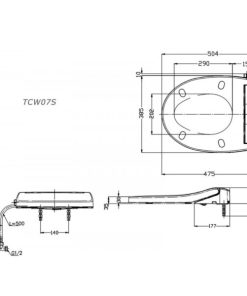 Nắp rửa lạnh TOTO TCW07S - 5
