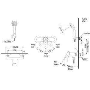 Sen tắm TOTO DM345CFN - 5