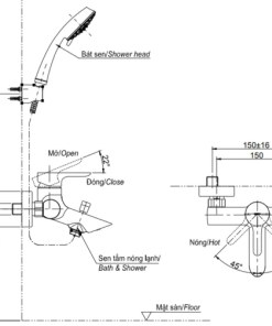 Sen tắm nóng lạnh Toto TBS03302V/DGH104ZR - 5