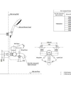 Sen tắm nóng lạnh Toto TBS03302V/DGH108ZR - 6 Sen tắm nóng lạnh Toto TBS03302V/DGH108ZR - 5