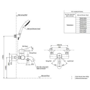 Sen tắm nóng lạnh Toto TBS03302V/DGH108ZR - 5