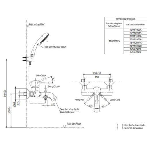 Sen tắm nóng lạnh Toto TBS03302V/DGH108ZR - 3