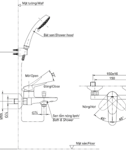 Sen tắm nóng lạnh Toto TBS04302V/DGH104ZR - 6 Sen tắm nóng lạnh Toto TBS04302V/DGH104ZR - 5