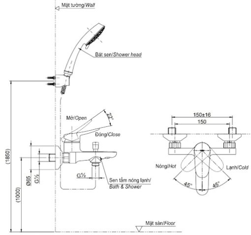 Sen tắm nóng lạnh Toto TBS04302V/DGH104ZR - 3