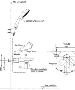 Sen tắm nóng lạnh Toto TBS04302V/DGH108ZR - 6 Sen tắm nóng lạnh Toto TBS04302V/DGH108ZR - 5